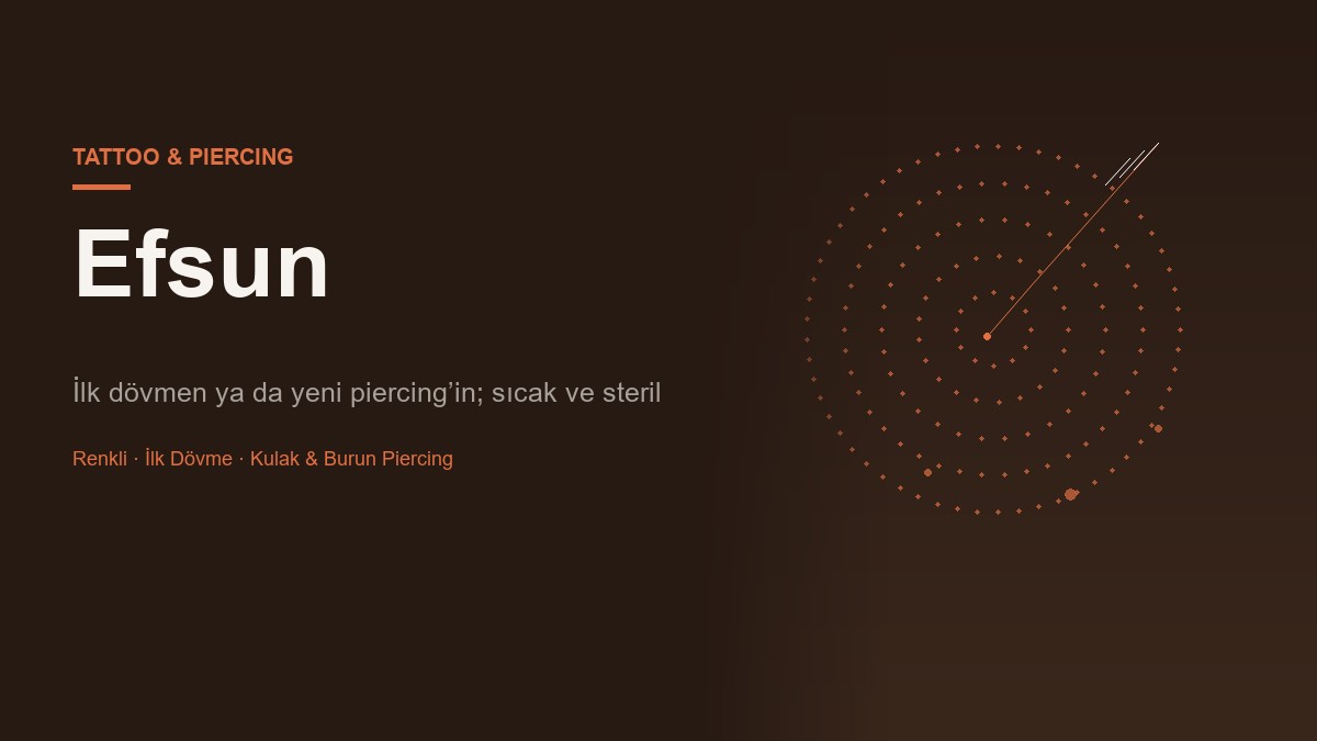 Efsun — Sıcak & Renkli Dövme & Piercing Stüdyosu Web Sitesi görünümü