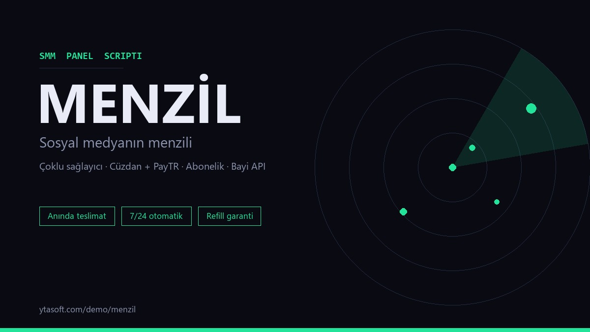 MENZİL SMM panel scripti kapak görseli