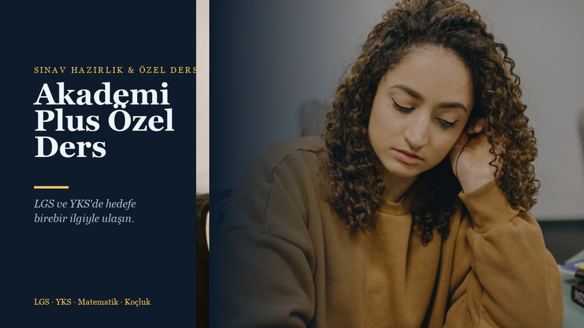 Akademi Plus Özel Ders web sitesi kapağı