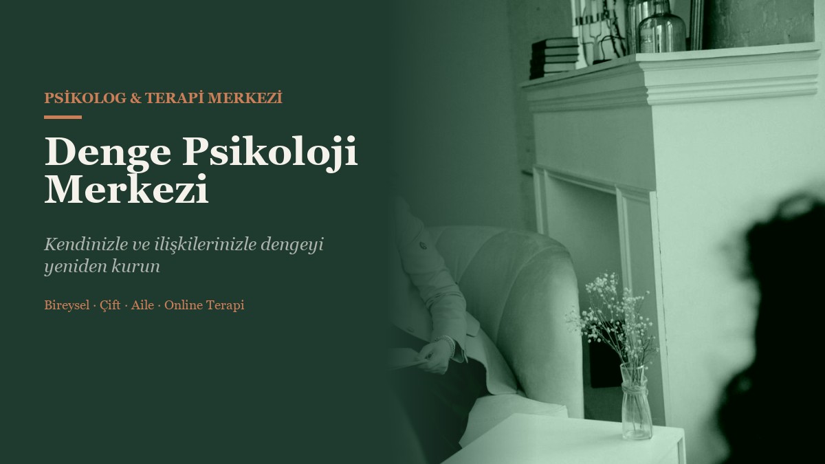 Denge Psikoloji Merkezi web sitesi ana sayfa görünümü