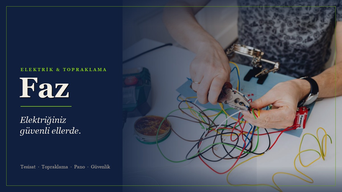 Faz Elektrik web sitesi kapağı