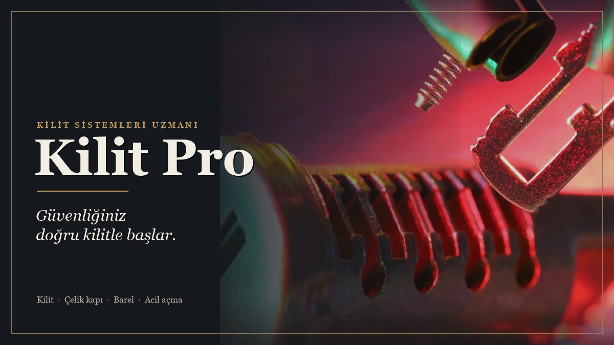 Kilit Pro Çilingir web sitesi kapağı