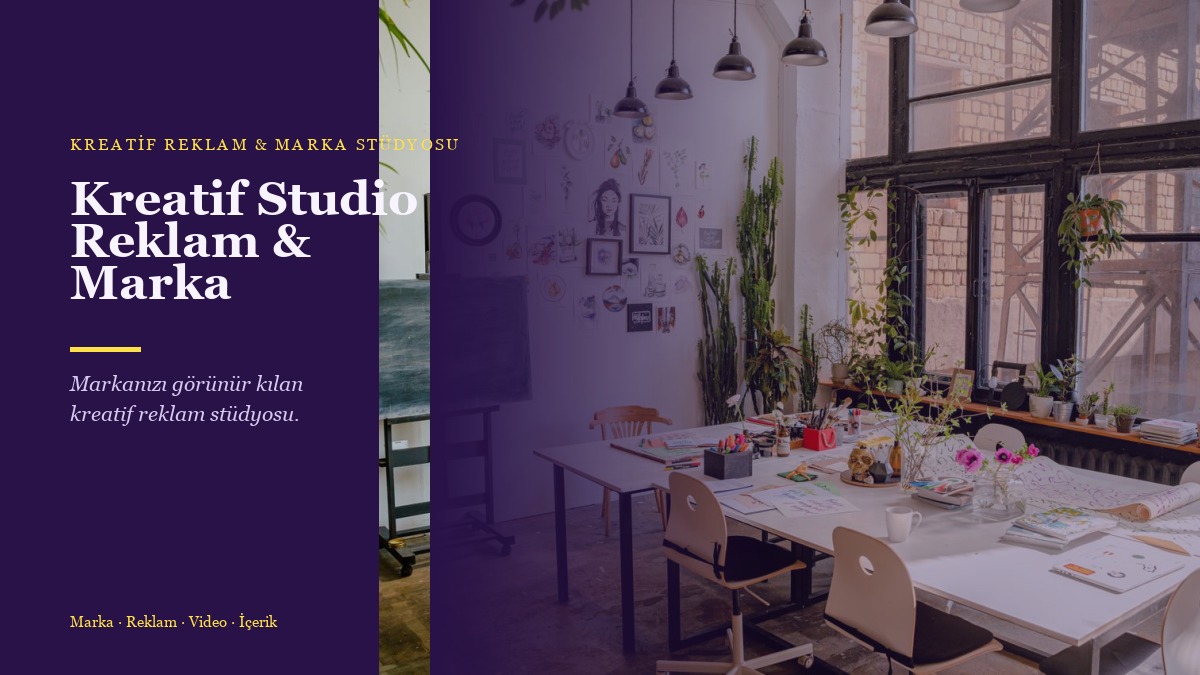 Kreatif Studio Reklam & Marka web sitesi kapağı