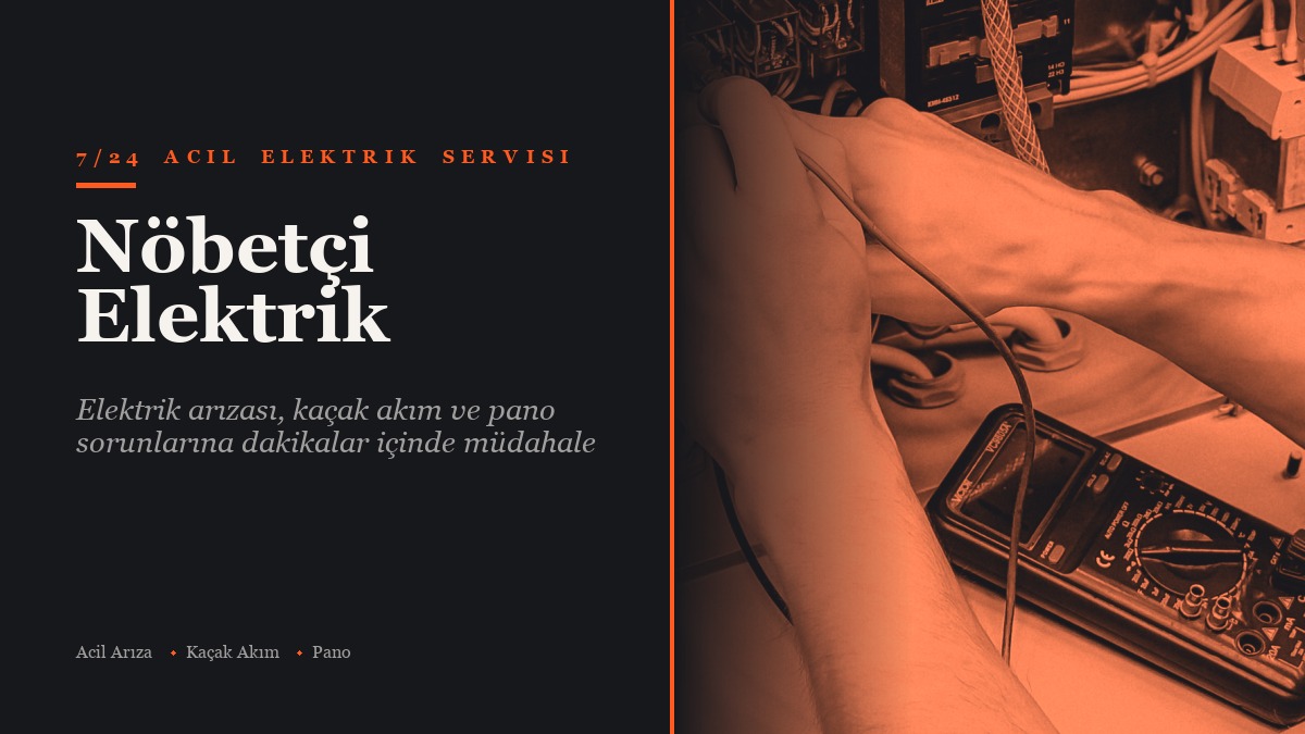 Nöbetçi Elektrik web sitesi kapağı