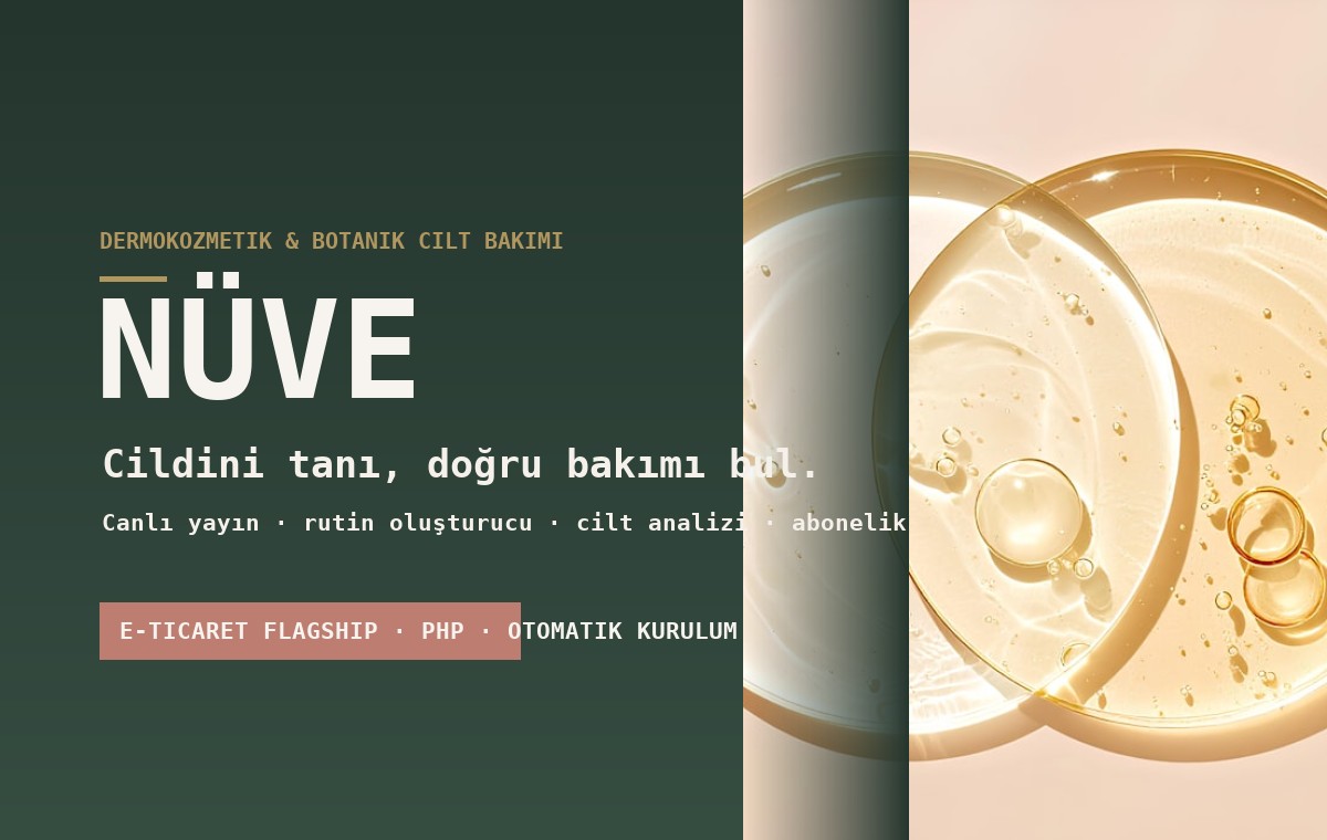 NÜVE dermokozmetik e-ticaret