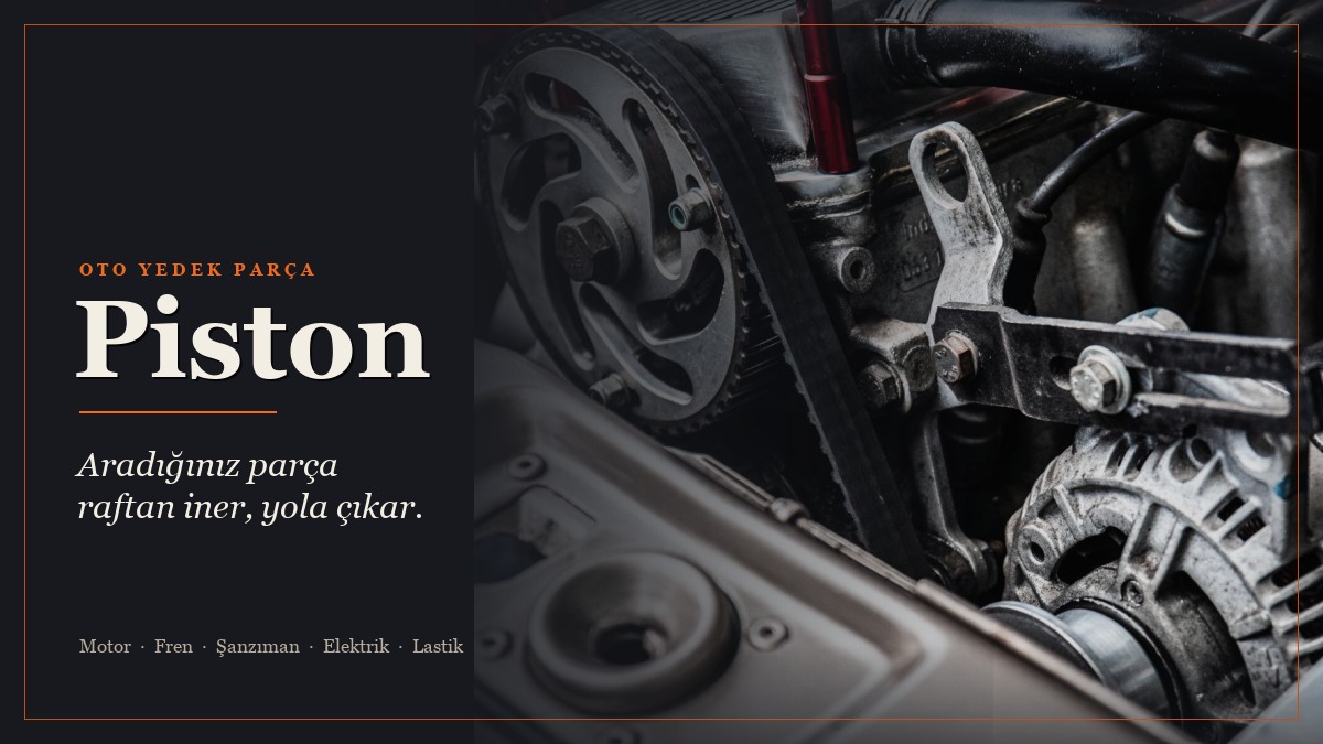 Piston Oto Yedek Parça web sitesi ana sayfa görünümü
