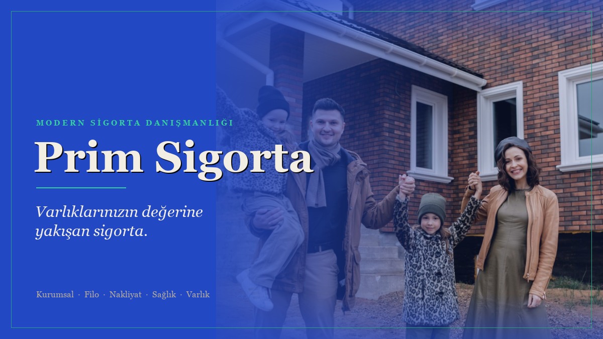 Prim Sigorta web sitesi ana sayfa görünümü