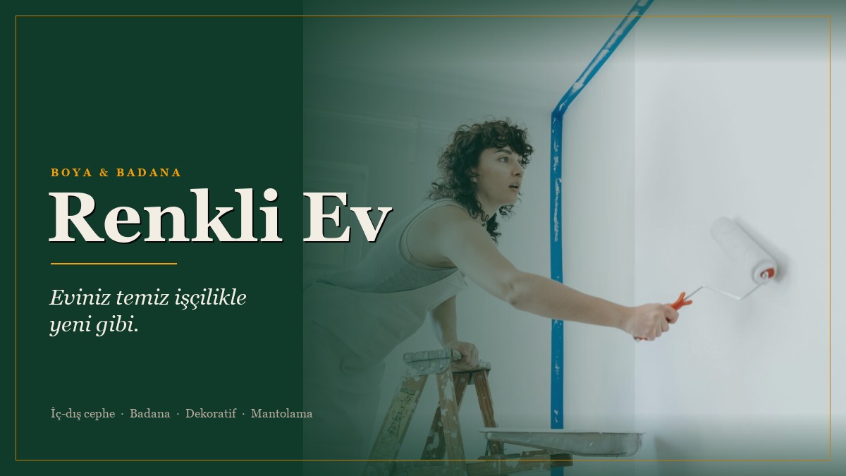 Renkli Ev Boya web sitesi kapağı