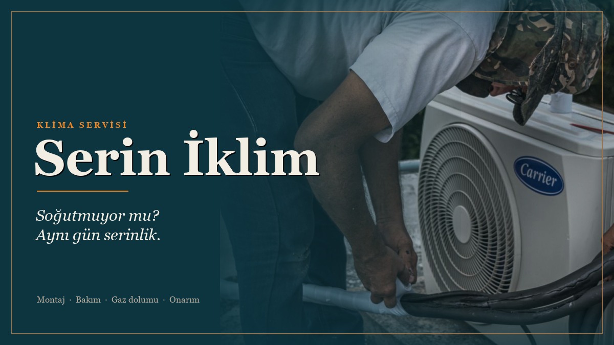 Serin İklim Klima web sitesi kapağı
