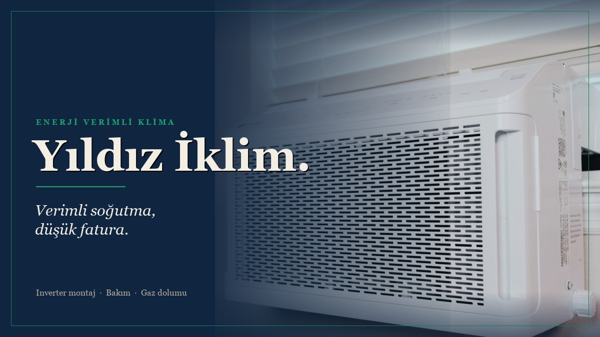 Yıldız İklimlendirme web sitesi kapağı